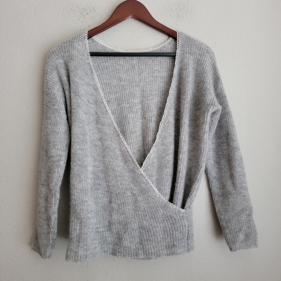 Sezane Sophie Jumper in Grey Melange size XS - Picture 3 of 7